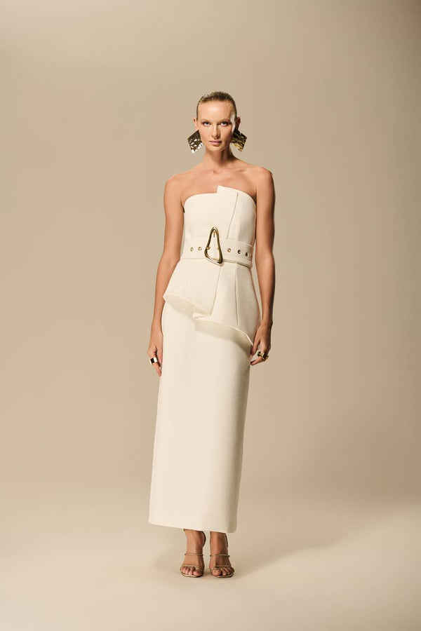 VESTIDO TOMARA QUE CAIA COM CINTO