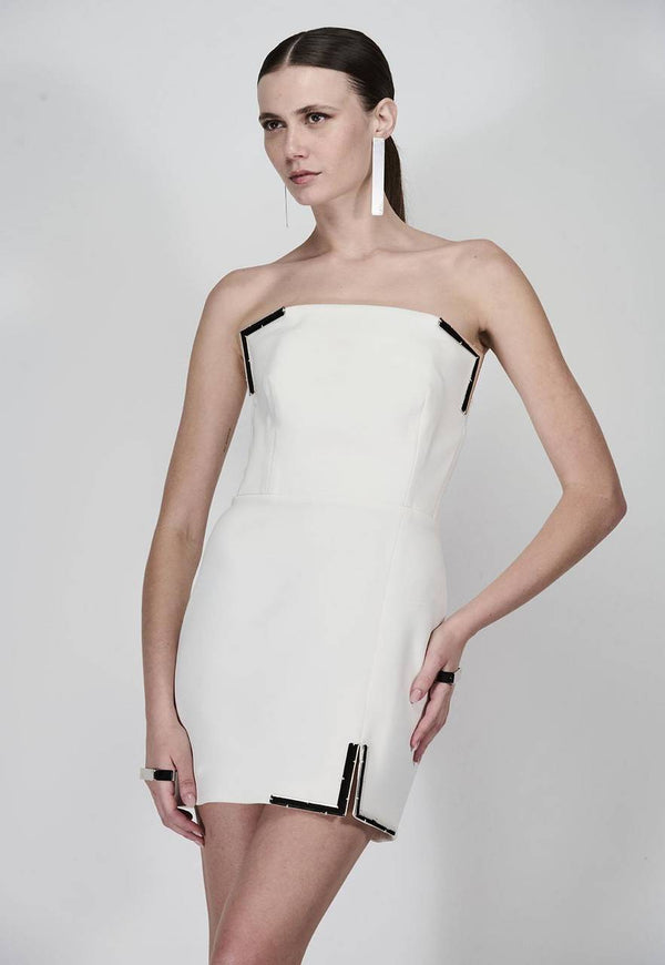 VESTIDO CURTO HALF TRIANGLE