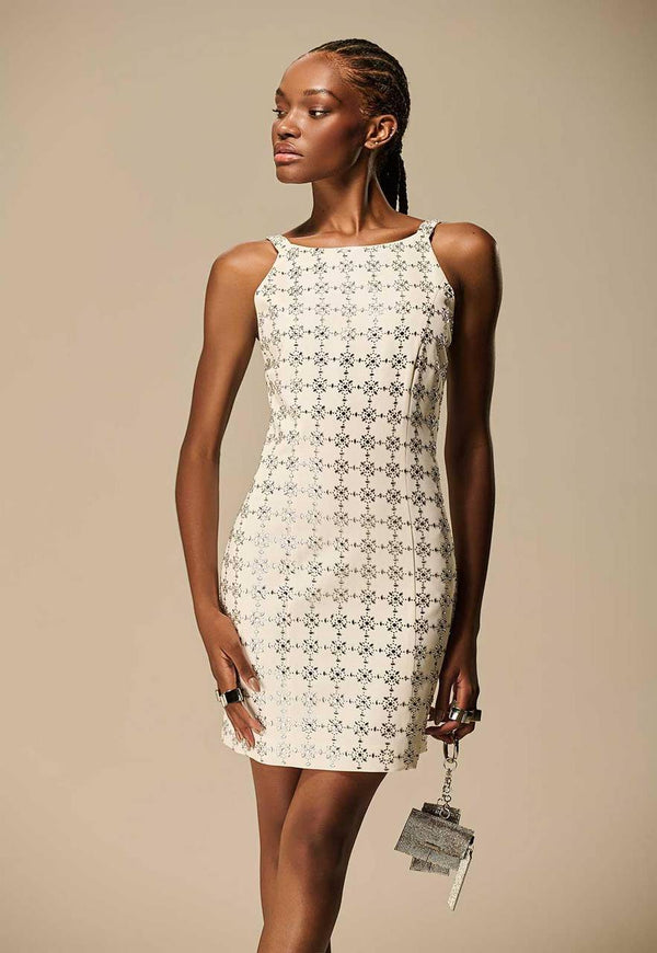 VESTIDO CURTO TRANSFER MONOGRAMA
