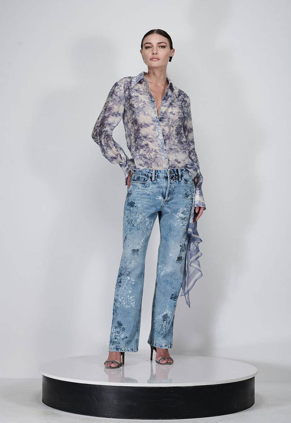 CALÇA JEANS TOILE DE JOUY