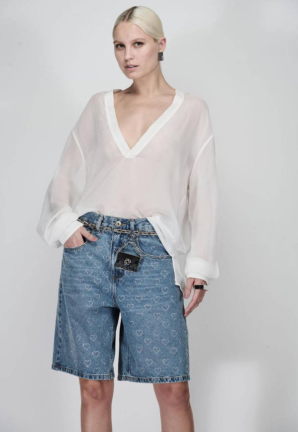 BATA DE CHIFFON DECOTE V