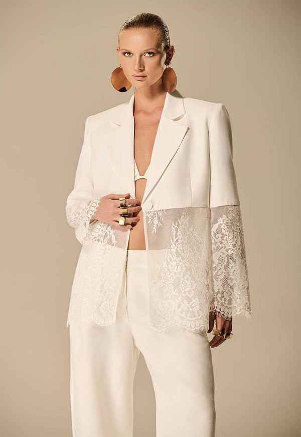BLAZER MIX RENDA ALFAIATARIA