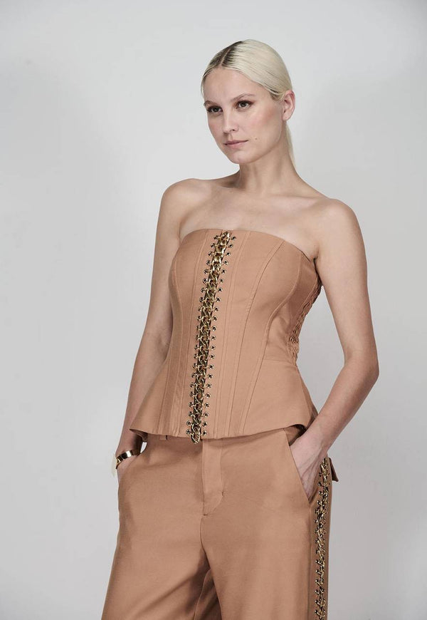 CORSELET DE ALFAIATARIA MAXI CHAIN