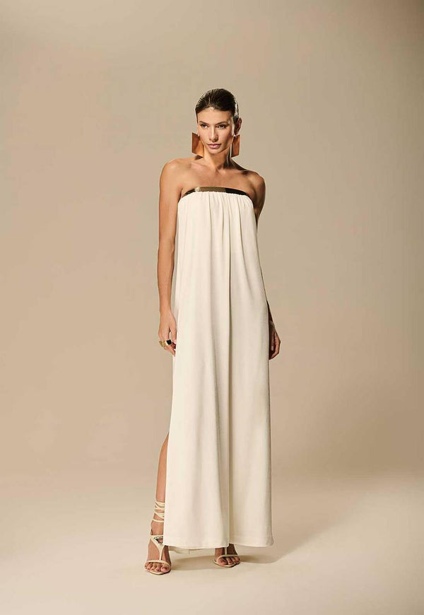 VESTIDO TOMARA QUE CAIA PALA METAL