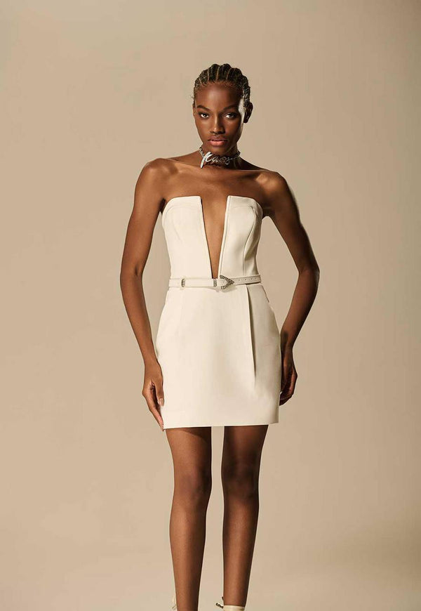 VESTIDO TOMARA QUE CAIA COM CINTO