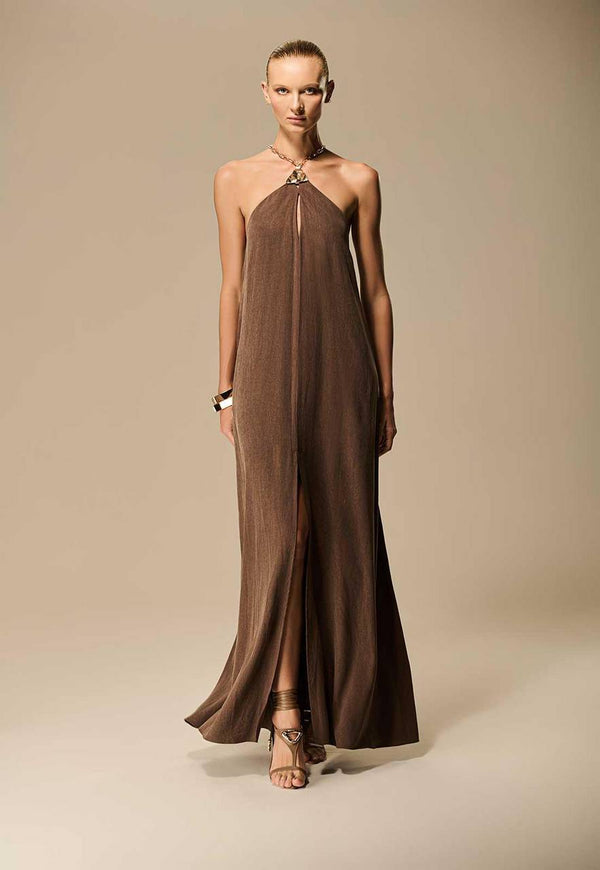 VESTIDO LONGO ALÇA CURRENT TRIANGLE