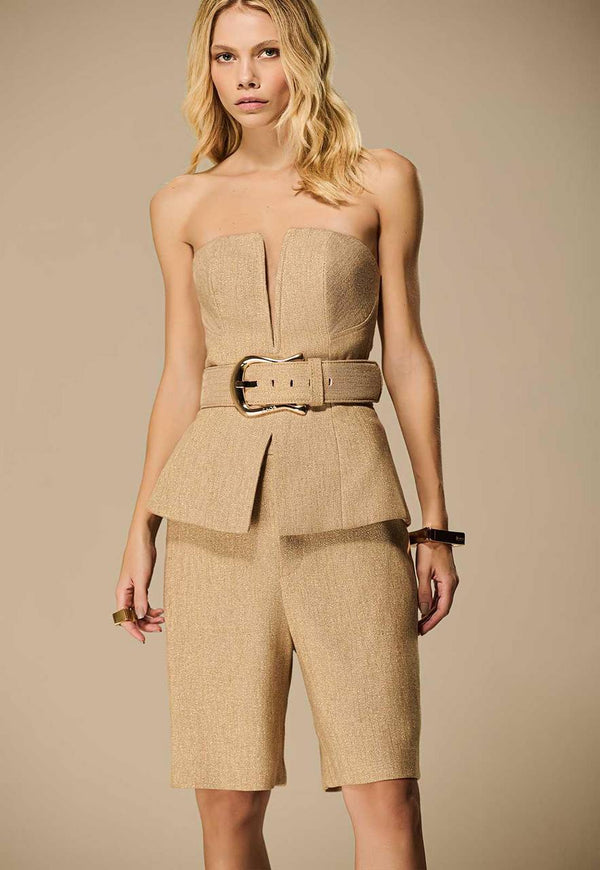 CORSET LINHO LUREX CINTO MAXI FIVELA