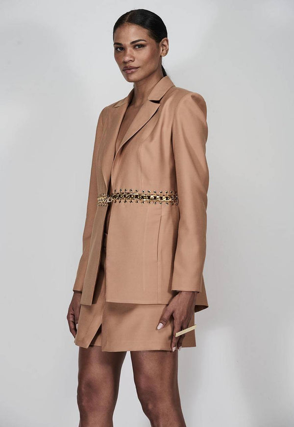 BLAZER DE ALFAIATARIA MAXI CHAIN