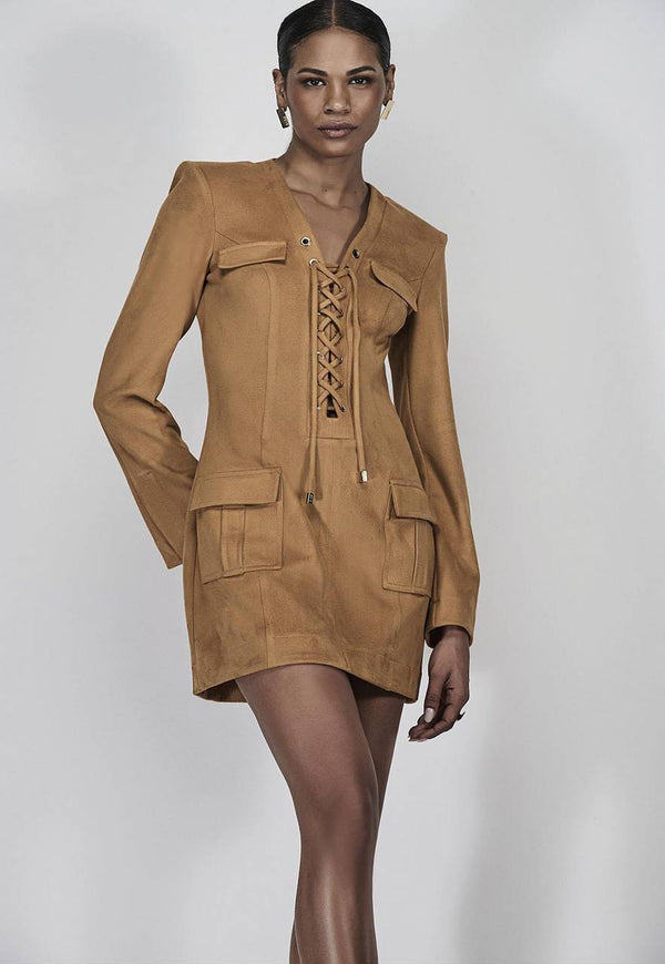 VESTIDO CURTO AMARRAÇÃO NOBU
