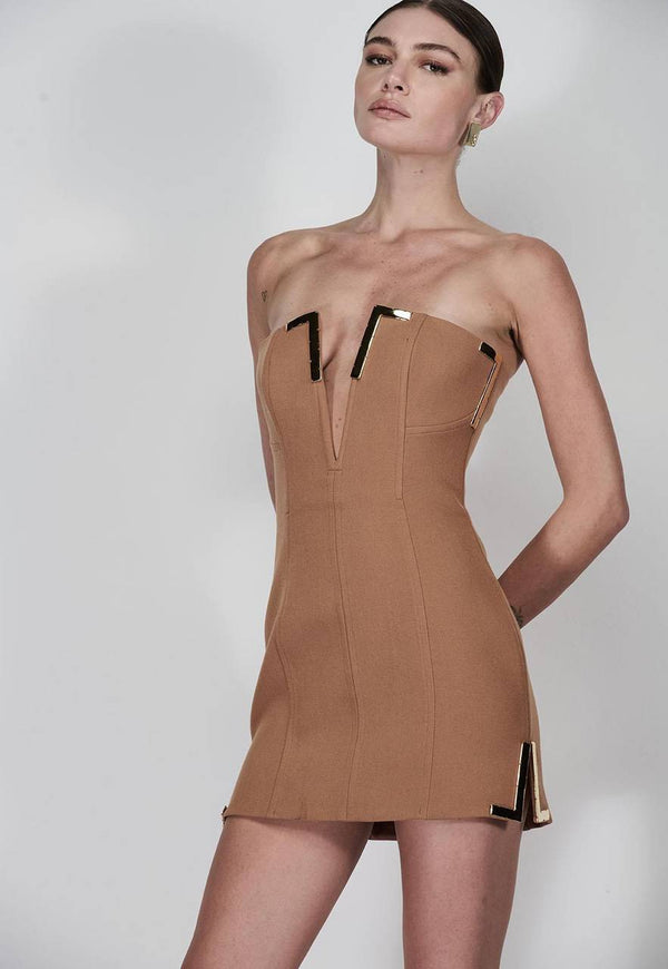 VESTIDO CURTO HALF TRIANGLE