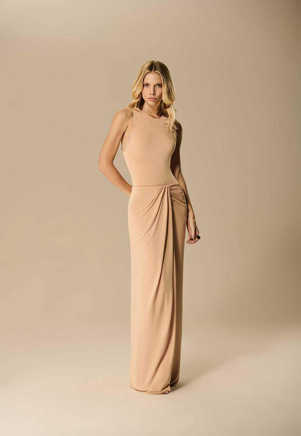 CONJUNTO BODY E SAIA LONGA DE JERSEY