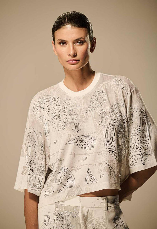 BLUSA CROPPED LIBERTÉ COM TRANSFER