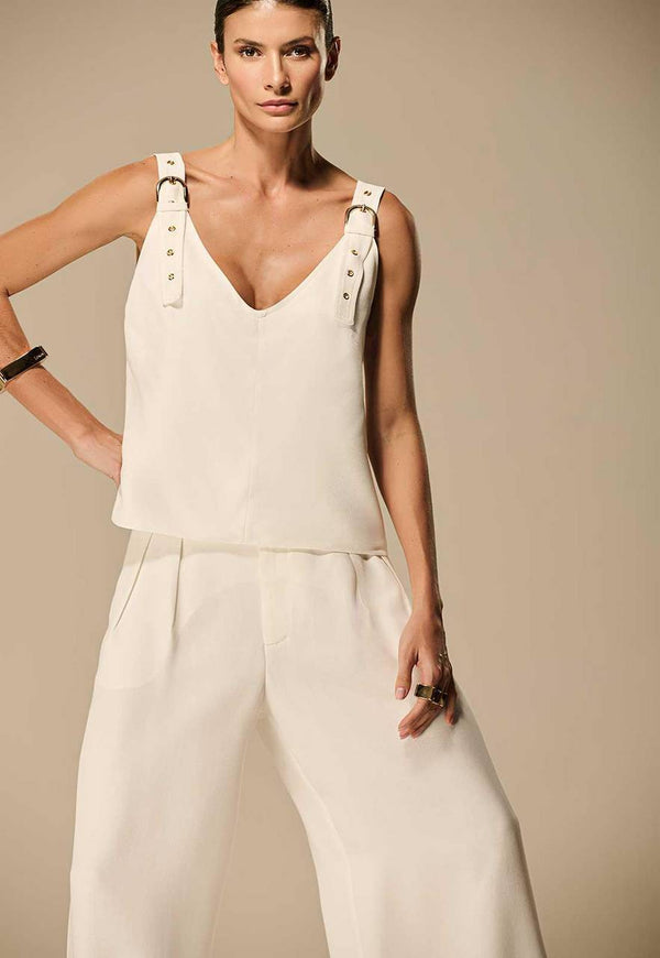 BLUSA ALÇA COM FIVELAS