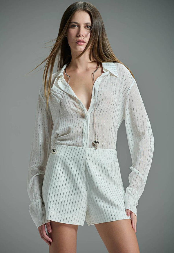 CAMISA CRYSTAL STRIPES